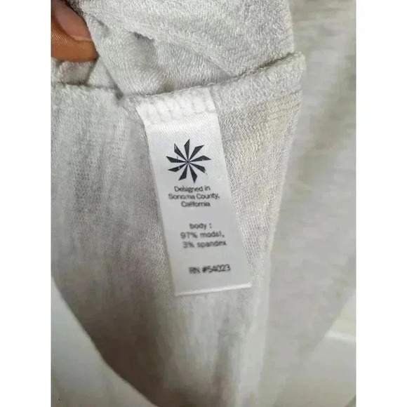 Athleta Open Cut Out Back Tank Top Sleeveless Grey Women's size XS - Picture 5 of 6